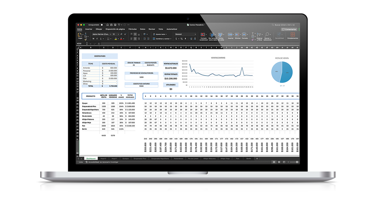 Plantilla Excel